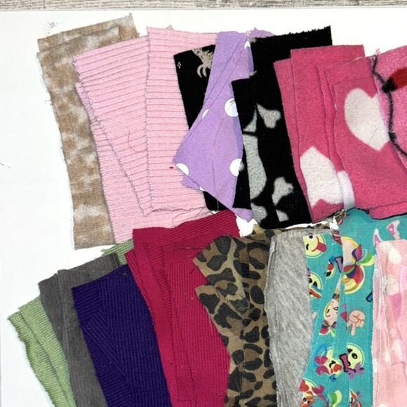 Mixed Media, Rectangular, 3”x6”, Fabric Scrap Bundle, B2 - Picture 4 of 10